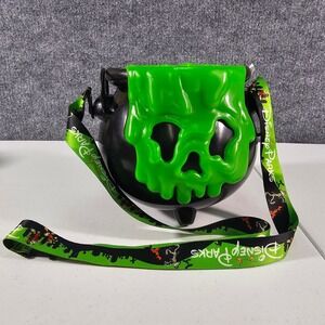 Disney Parks Halloween 2018 Poison Apple Green Cauldron Popcorn Bucket Light Up